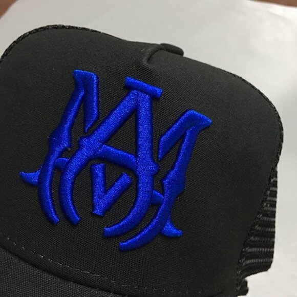 Amiri M.A. Logo Embroidered Baseball Cap Bkue
